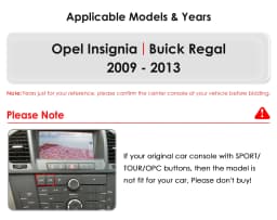 Carplay Android 13 Auto Car radio For Opel Insignia Buick Regal 2009-2013 multimedia player 9.7"7862 Head Unit GPS Stereo Audio