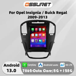 Carplay Android 13 Auto Car radio For Opel Insignia Buick Regal 2009-2013 multimedia player 9.7"7862 Head Unit GPS Stereo Audio