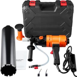SucceBuy 1500W 4in Bit Diamond Core Drill Machine Handheld Concrete Core Drill Rig Wet Stepless Speed Electric Drilling Machine