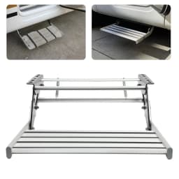 Single Step Aluminium | Extendable Side Steps | Step Entry Motorhome Caravan Aluminum Alloy Manual Entry Step