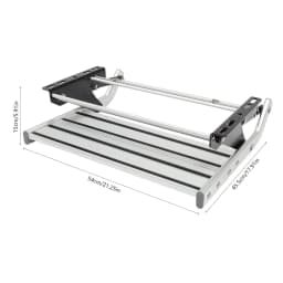 Single Step Aluminium | Extendable Side Steps | Step Entry Motorhome Caravan Aluminum Alloy Manual Entry Step