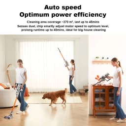 Liectroux i10 Handheld Cordless Wireless Vacuum Cleaner for Home Appliance,27KPA,Smart Dust Detction,Big Touch Screen,Auto Speed