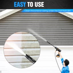 35Bar Electric Car Washer Gun 30000mAh Wireless High Pressure Water Gun Multi Function Rotating Nozzle Home Car Wipe Sprayer