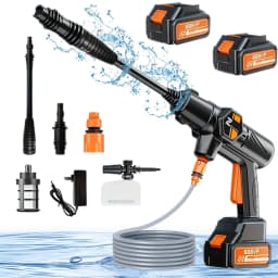 35Bar Electric Car Washer Gun 30000mAh Wireless High Pressure Water Gun Multi Function Rotating Nozzle Home Car Wipe Sprayer