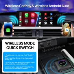 2026 CarlinKit 3 In 1 Android 13 Mini CarPlay Ai Box Android Auto Wireless CarPlay Box QCM6125 6225 8-Core For Wired AA CP Cars
