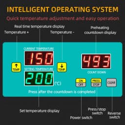 DIVEDEER Intelligent Automatic Stainless Steel Oil Frying Machine igital Display Temperature Control Linseed Oil Press Machine