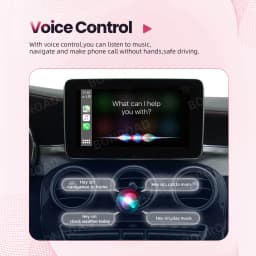 BONROAD Wireless CarPlay Adapter Android Auto Module For Mercedes Benz C GLC W205 A CLA GLA B E GLE CLS Bluetooth Navigation
