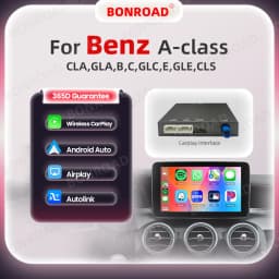 BONROAD Wireless CarPlay Adapter Android Auto Module For Mercedes Benz C GLC W205 A CLA GLA B E GLE CLS Bluetooth Navigation