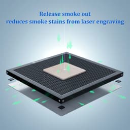 SCULPFUN Honeycomb Working Table for Laser Engraver CO2 Engraving Cutting Machine 400x400x22mm Safemetal desktop protection boad