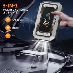 Car Tire Air Compressor, Battery Jump Starter Kit, 1500A Heavy-Duty Portable Emergency Car Jump Starter, 150 PSI Air Compressor, Portable Starter Suitable for ALL Gasoline/10L Diesel Engines,Portable Tire Inflator & Power Bank-Perfect For Road Trips
