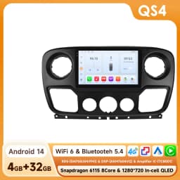 Hizpo Smart Car Systems Radio For Nissan NV400 Opel Movano Renault Master III 3 2010 - 2021 4G CarPlay Android Multimedia Player