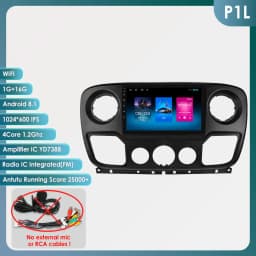 Hizpo Smart Car Systems Radio For Nissan NV400 Opel Movano Renault Master III 3 2010 - 2021 4G CarPlay Android Multimedia Player