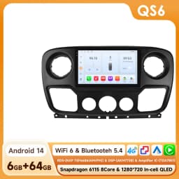Hizpo Smart Car Systems Radio For Nissan NV400 Opel Movano Renault Master III 3 2010 - 2021 4G CarPlay Android Multimedia Player