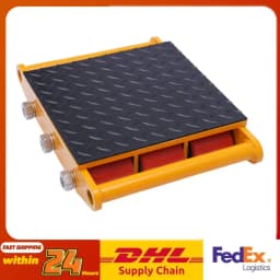 7T-Alloy Steel Machinery Mover 15T (33069lbs) Max-Load Mover w/9 High-Quality PU Rollers for Distributing and Transporting Large