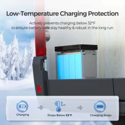 Renogy 12V 100Ah LiFePO4 Battery with Bluetooth and Self-Heating Function, 12V Lithium Leisure Battery over 5000 Deep Cycles