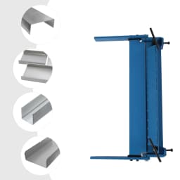 Cast Iron Powder Coated Sheet Metal Bending Beam 450mm 630mm Max Width 1-1.5mm Fold Capacity 95°-120° Angle