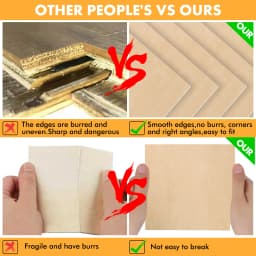 6pcs A4 Plywood Sheets 3mm Thickness (+/- 0.2mm) Basswood Plywood 11.8x11.8 inch for Engraving