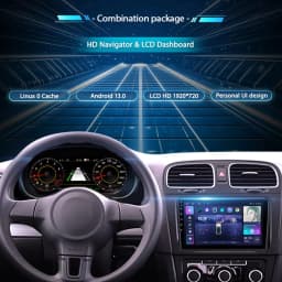 Wowuseful 9'' Car Lcd Digital Cluster For VW Seat Leon 2013-18 Years Dashboard Paneel Cockpit Android player Navigation Radio