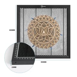 Honeycomb Working Table Panel Board Platform for Laser Engraver Cutting Machine 500x500x22mm