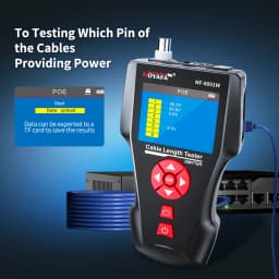 NOYAFA NF-8601W Network Cable Tester RJ45 RJ11 Cable Tracer PING Tester POE checker Multipurpose Cable Finder Network Tools