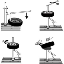 Car Tire Changer Portable Tire Changing Machine Tire Dismantling Machine Auto Car Repair Tools for 6-24 inch Tires