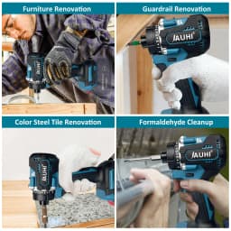 JAUHI 20+1 Torque Brushless Electric Screwdriver Lithium Battery Rechargeable Cordless Electric Drill For Makita 18v Battery