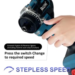 JAUHI 20+1 Torque Brushless Electric Screwdriver Lithium Battery Rechargeable Cordless Electric Drill For Makita 18v Battery
