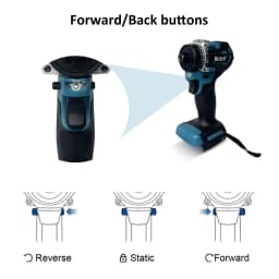 JAUHI 20+1 Torque Brushless Electric Screwdriver Lithium Battery Rechargeable Cordless Electric Drill For Makita 18v Battery