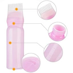 Hair Dye Comb Bottle, Hair Coloring Comb Applicator, Portable Hair Dye Color Comb Bottle With Scale For Indoor Use, Long Hair