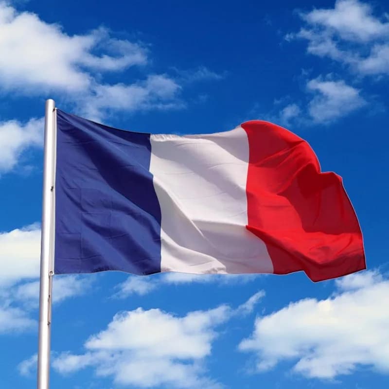 90 x 150 cm Frankreich Flagge, ZoneYan Französische Flagge mit 2 Messing-Ösen, Nationalflagge