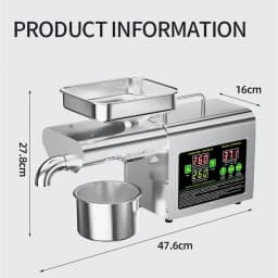 DIVEDEER T2S New Large-Screen Temperature-Regulating Automatic Home Intelligent Oil Press Commercial Cold And Hot Oil