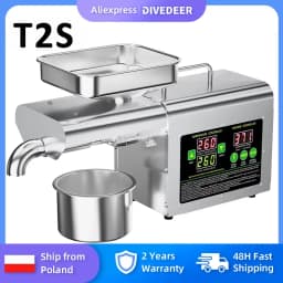 DIVEDEER T2S New Large-Screen Temperature-Regulating Automatic Home Intelligent Oil Press Commercial Cold And Hot Oil