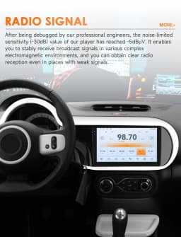 360Camera 2Din Android13 Car Multimedia GPS Player For Renault Twingo Ⅲ 2014-2024 Carplay Intelligent Screen 2din autoradio
