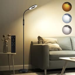 Multifunctional Dimmable Floor Lamp, 360° Rotating Design, 1800K-6000K, Night Light & Memory Function