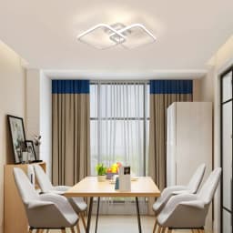 Dimmable Ceiling Light, Remote Controlled Ceiling Lamp 3000K-6500K , Modern LED Square Ceiling Light for Bedroom Living Room