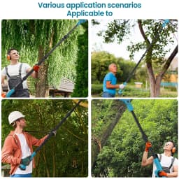 2M Plug In Type Extension Rod For Electric Pruning Shear&Chainsaw 180° Adjust High Branch Telescoping Rod For Makita 18V Batter