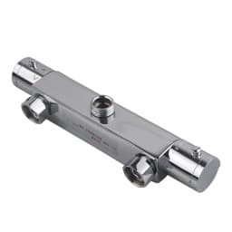 Thermostatic Shower Mixer Tap Anti-Burn Thermostatic Shower Tap with Safety Knob at 38°C Chrome-Plated Brass Faucet For Bathroom