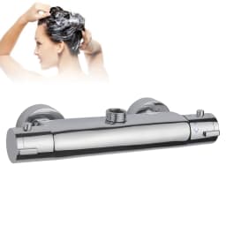 Thermostatic Shower Mixer Tap Anti-Burn Thermostatic Shower Tap with Safety Knob at 38°C Chrome-Plated Brass Faucet For Bathroom
