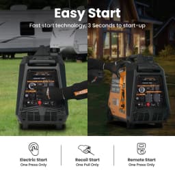 MAXPEEDINGRODS Dual Fuel Inverter Power Generator 3.2kW Petrol LPG Cable Starter Estart