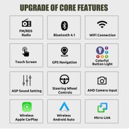 ESSGOO 7" Android 14 Car Stereo Radio For Golf Jetta MK4 Polo 6N Carplay Android Auto GPS Navigation BT FM RDS SWC Mirror Link