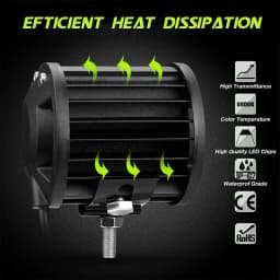 UNISHINE 12V 24V Headlight Truck Farm Tractor Boat SUV Light Bar/work Light Car LED Light Bar Offroad 4x4 Spotlights Fog Lamp