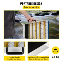 SucceBuy Aluminum Alloy Sluice Box Digital Pocket Scale 24/30/36/50in Portable Manual Gold Jewelry Panning Prospecting Tools