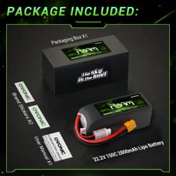 OVONIC 6S Lipo Battery 2800mAh 22.2V 150C with XT60 Plug for RC Truck Truggy Buggy Tank RC Car Racing Hobby