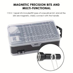 Screwdriver set 115 in 1 multi-function watch mobile phone repair tool bit set
