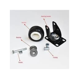 Casters 1.5" Heavy Duty Chair Casters 4 Pack Chair Wheels Heavy Duty 200 Kg Rubber Wheels Polyurethane Caster Wheels