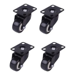Casters 1.5" Heavy Duty Chair Casters 4 Pack Chair Wheels Heavy Duty 200 Kg Rubber Wheels Polyurethane Caster Wheels