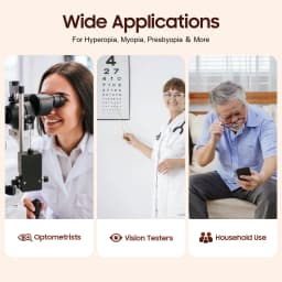 Professional Trial Lens Set with 266 Lenses, Sturdy Glass and Metal Frames, High-Quality Velvet Case, Easy Assembly and Safe