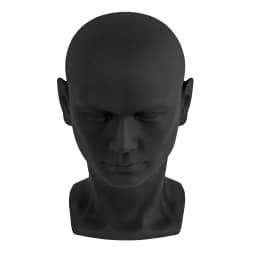 50cm Male Model Head PVC Wig Head Decorative Head Mannequin Head Hat Glasses for Wigs, Hats, Turbans, Necklaces and Hairstyles