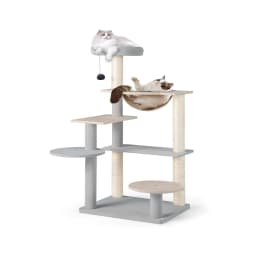 Wooden Cat Scratching Post with Platforms & Space Capsule & Sisal Posts & Toy, Small Cat Scratching Post, Cat Furniture