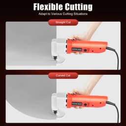 220V 500W Electric Scissors, 2000r/min No-load Speed, Cuts 2.5mm Mild Steel 1.5mm Stainless Steel, 11.41in Compact Size